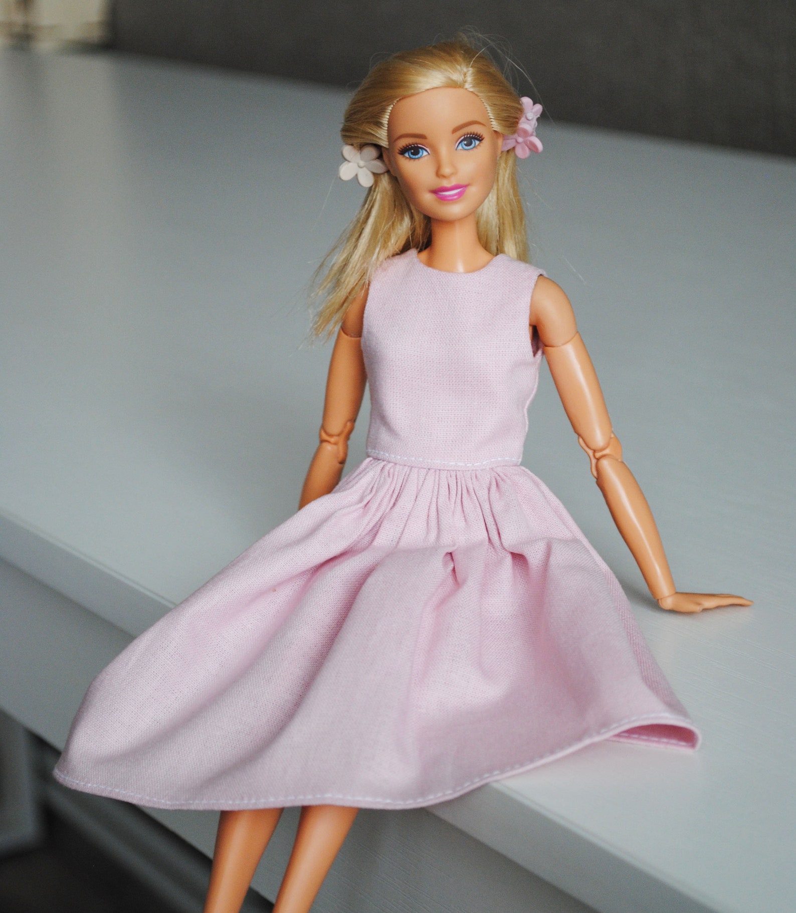 Barbie Doll Pink Dress Barbie Clothes Etsy