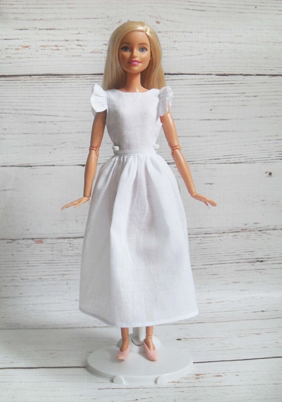 white dress doll