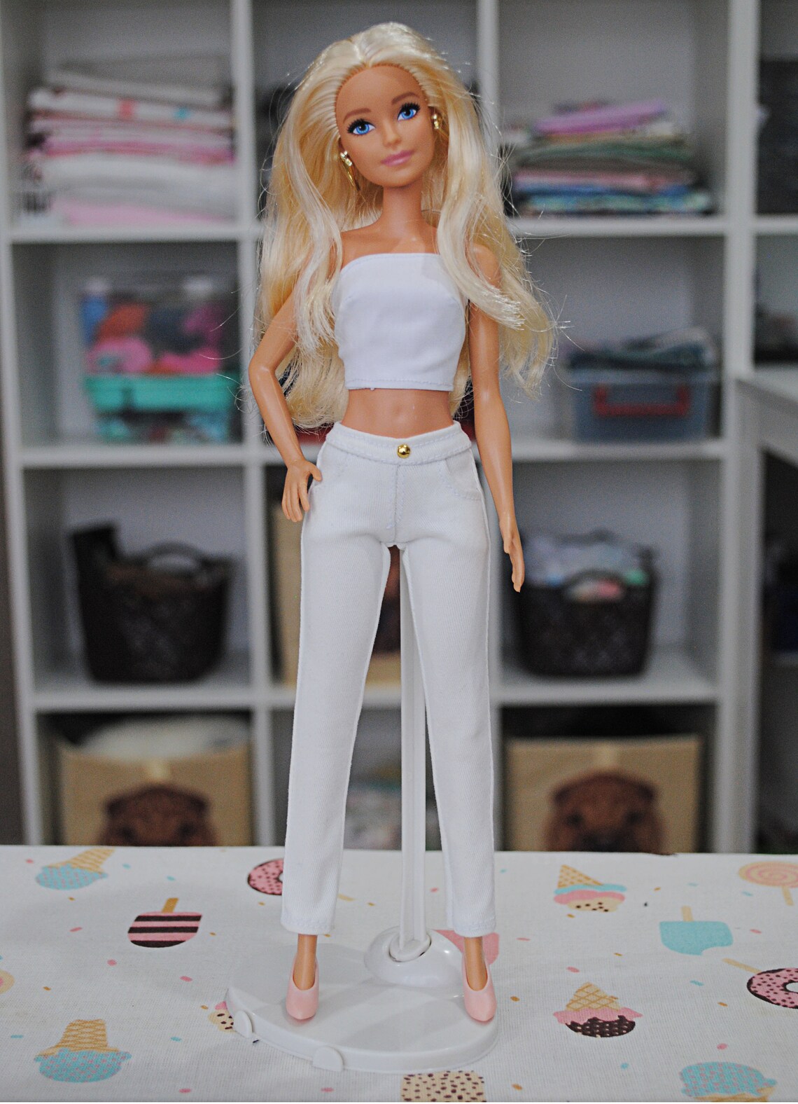 Barbie Doll White Jeans Barbie Pants | Etsy