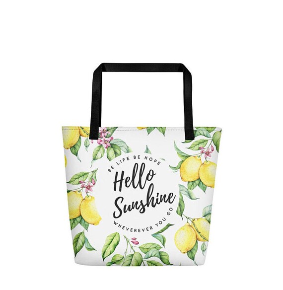 hello sunshine beach bag