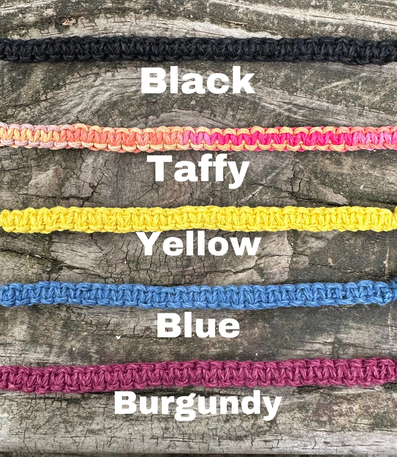 Flower Chain Keychain // Custom Hemp Keychain - Etsy