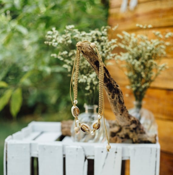 Shell choker necklace, Cowrie Shell, Adjustable Necklace Cowrie Shell  Choker Cowrie Necklace Cowrie Choker Jewelry Summer Sea Shell Necklace