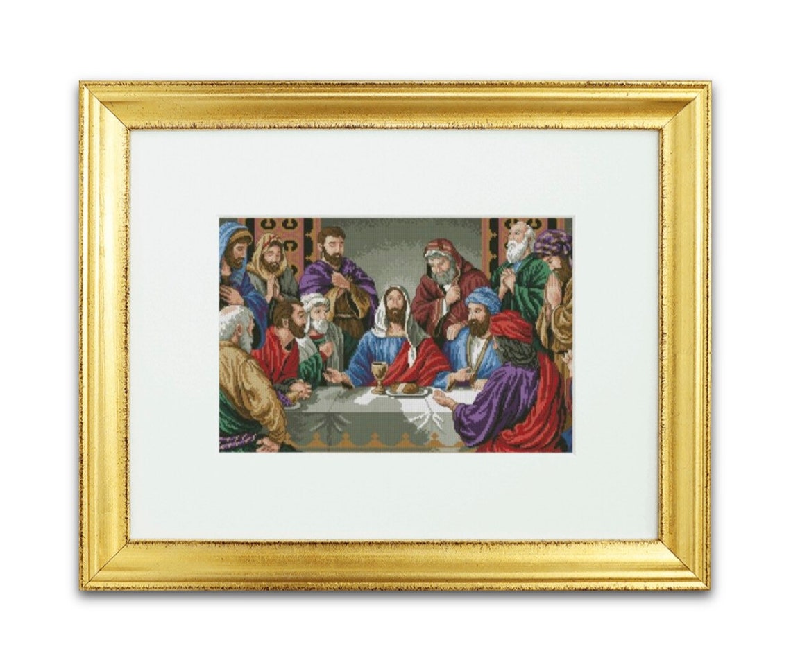 The Last Supper / Religious Counted Cross Stitch Pattern PDF Etsy UK