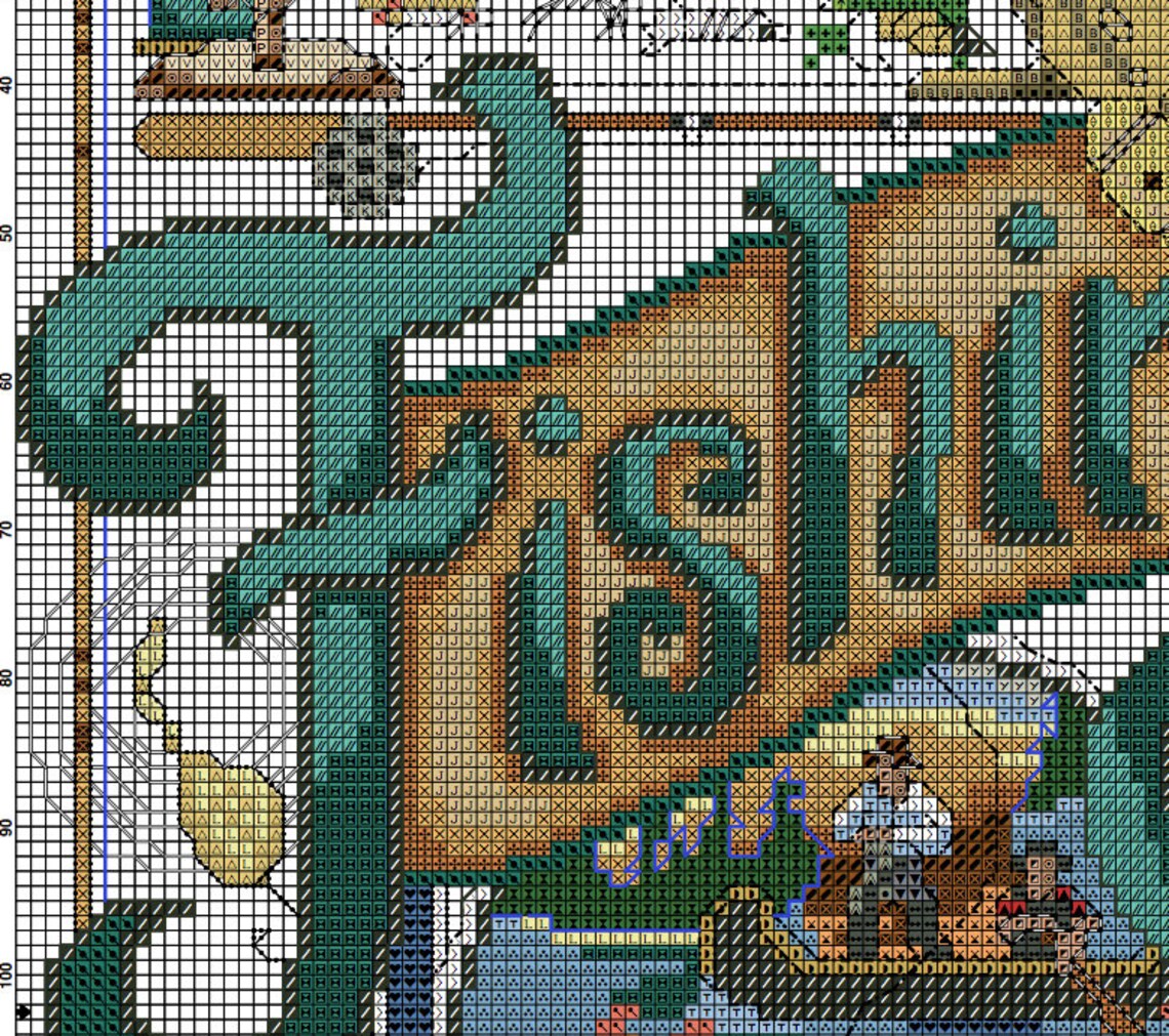 Fishing Memorabilia Vintage Cross Stitch Pattern/Instant Etsy