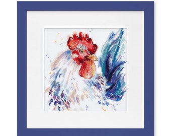 Colorful Hen - Counted Cross Stitch/Digital File/Instant Download/PDF File