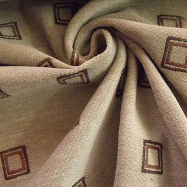 Groundworks Scooter Chenille Mushroom Taupe Belgium Art Deco Modern Upholstery Fabric