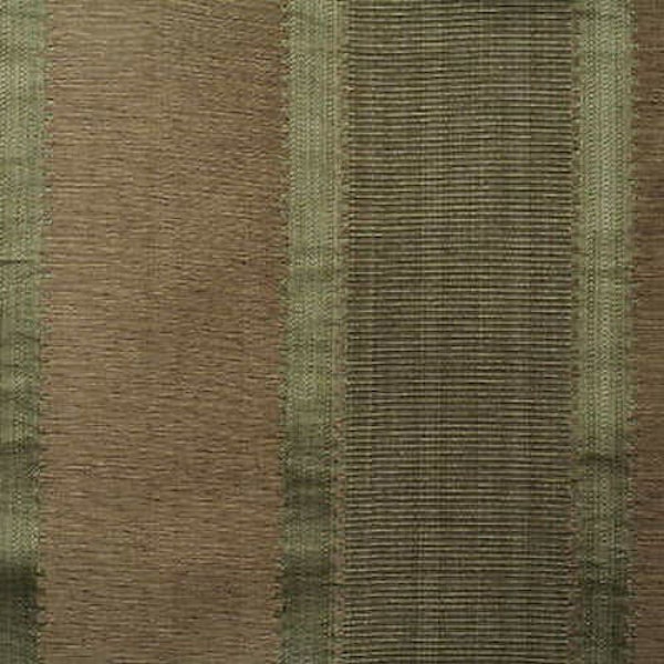 Lee Jofa Cotton Silk Satin Positano Stripe Bay Green Taupe Upholstery