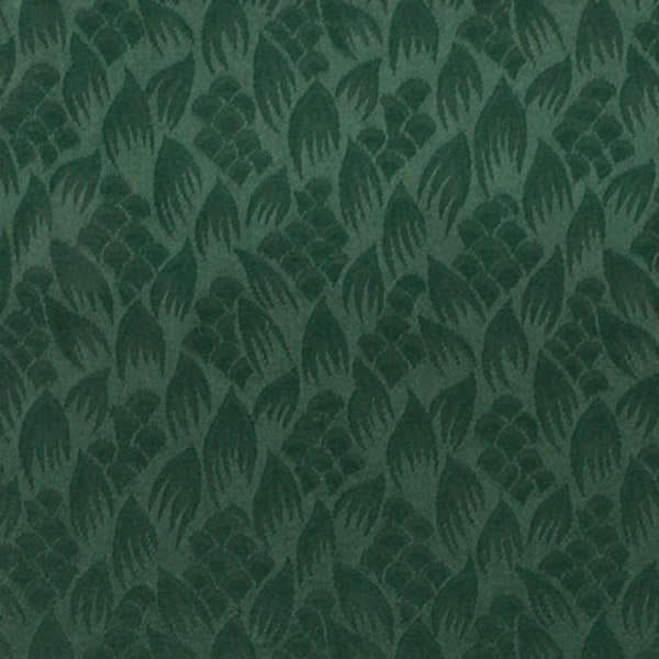 Lee Jofa Falling Leaves England Wool Teal "Damask" Weave Upholstery Drapery Fabric