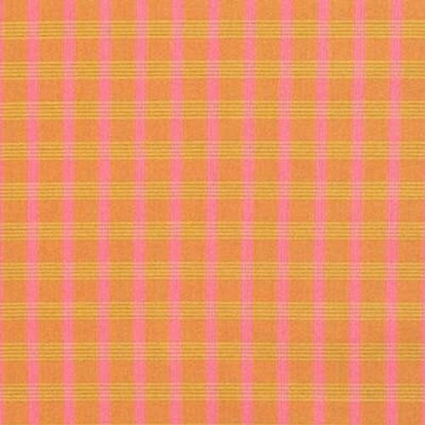 Lee Jofa Braemar Plaid Curry Orange Pink Heavy Duty Cotton Upholstery Drapery Fabric