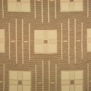 2 Colors - Brunschwig & Fils Moderne Art Deco Madison Squares Sable/Chartreuse Drapery Upholstery Fabric