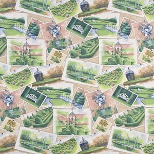 Baker Lifestyle West Green Garden Honey Multicolor Tessuto da tappezzeria con stampa 100% cotone