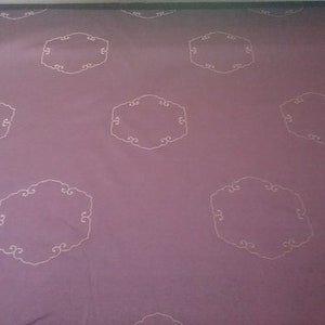 2 Colors - Lee Jofa Satin Weave Embroidery Hexagonal Upholstery Drapery Fabric