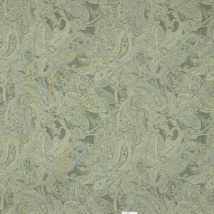Kravet Sandon Paisley Sea Mist 100% Linen Green Upholstery Drapery Fabric