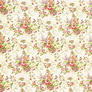 2 Colors Lee Jofa Exclusive 100% Linen Classical Floral Ashurst Print