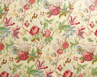 Lee Jofa Sussex Roses Cotton Print Upholstery Drapery Fabric