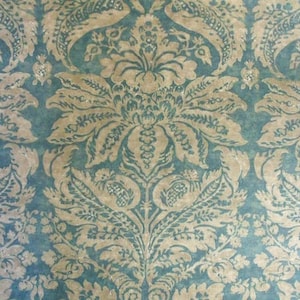 2 Colors - Lee Jofa Pavia Damask Print Cotton Linen LARGE PATTERN Upholstery Fabric