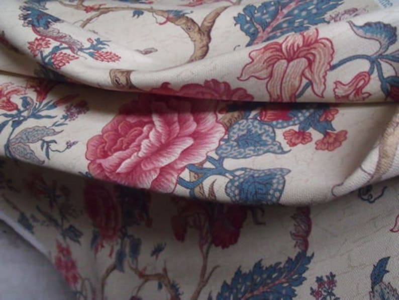 Parchment Lee Jofa English Linen Cotton Gujarat Print