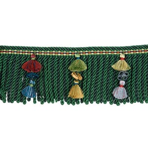 3 färger Brunschwig & Fils Reve de Papillon SILK Tofsar med fransar Rosetter DRÖMMIGT!