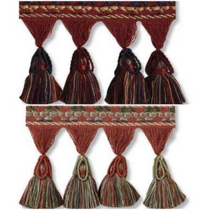 2 Farben - Lee Jofa Monte Carlo Quaste Fransen Borte Passementerie Drapery