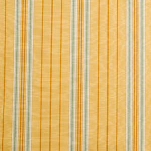 May include: A yellow and green striped fabric with a subtle texture. The fabric has a vertical striped pattern with alternating stripes of yellow and green.