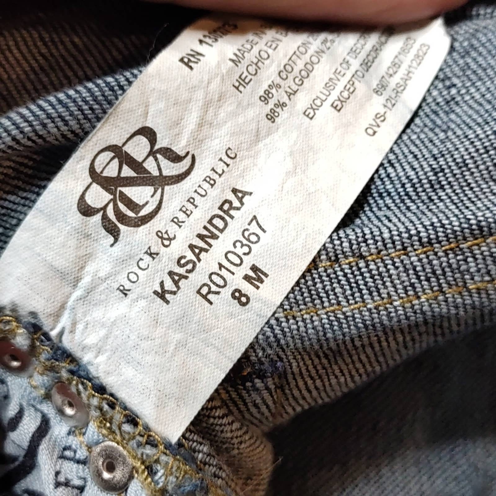 Rock & Republic Kasandra Studded Low Rise Jeans - Etsy