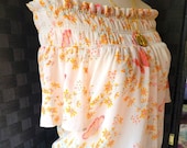 Madewell Smocked Floral Sheer Bohemian Blouse
