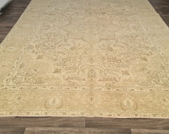 10x12 Vintage Rug, Large turkish Antique Area Rugs for Living Room, 9.8x12.3 feet,