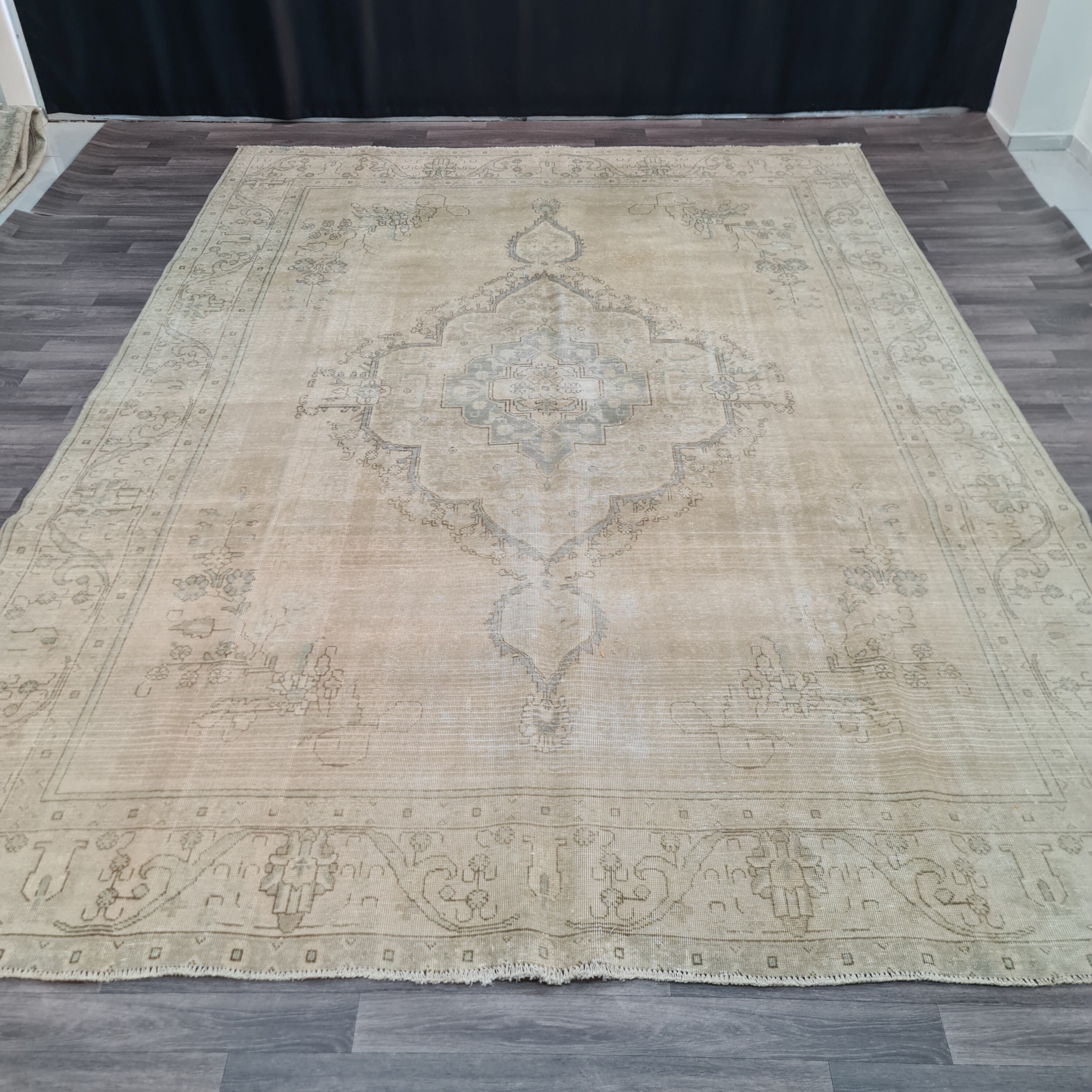 56×138 ViNTAGETURKiSH RUG 9x12 Antique Oushak Rug: Oversize