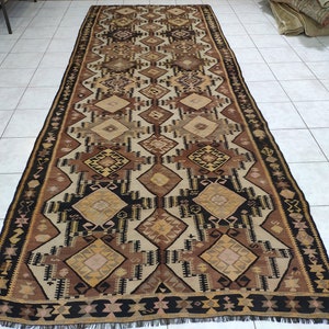 Antique Anatolian Kilim Rug, 4,92 X 12,73 feet, Turkish Rug, Kilim Rug, Kelim Teppich, Nomadic kilim, Vintage Kilim, Wool Kilim Rug