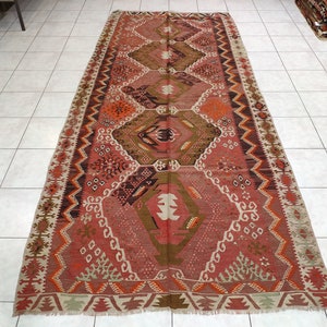 Kayseri Kilim Rug,  4,86 X 10,76 feet, Turkish Rug, Kilim Rug, Kelim Teppich, Nomadic kilim, Carpet Rug, Vintage Kilim