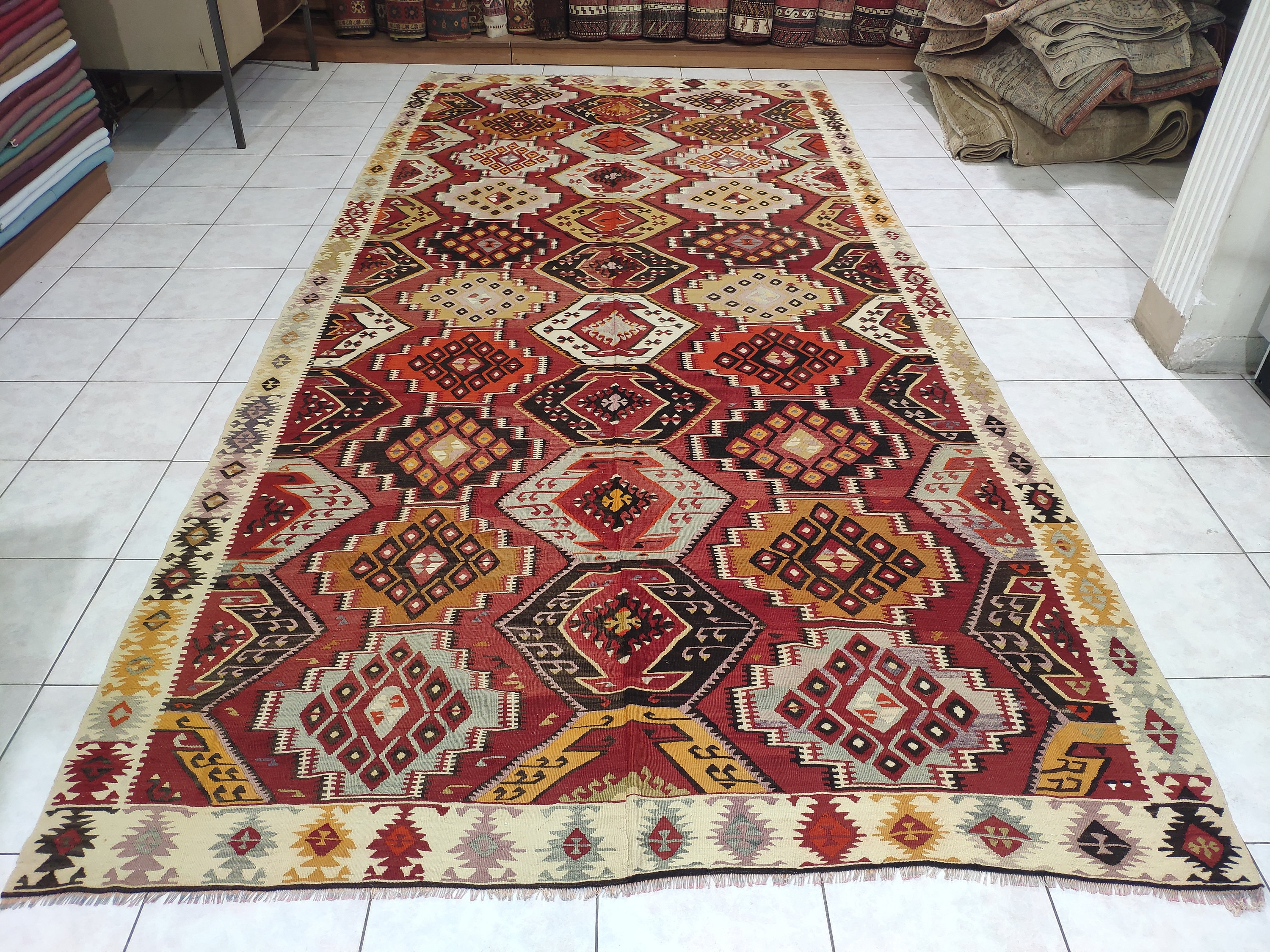 Adana kilim Rug 630 X 1342 feet Turkish Rug Kilim Rug Etsy