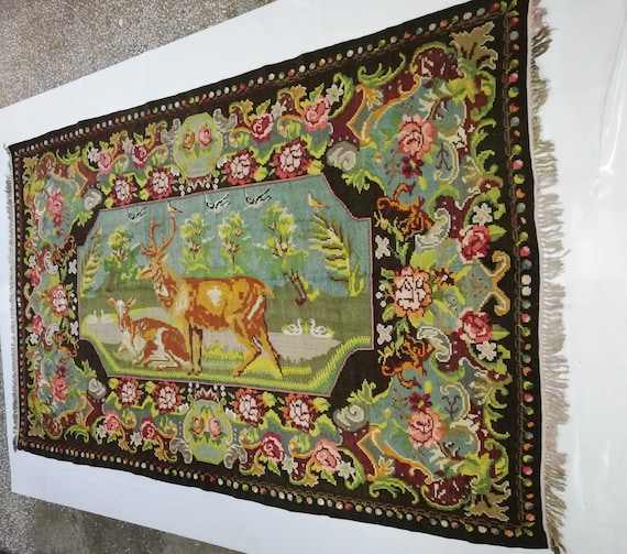 優待特典一覧 10,62 X 6,82 Rug, Kilim Moldova Feet Kilim Design Animal , フルーツ・果実