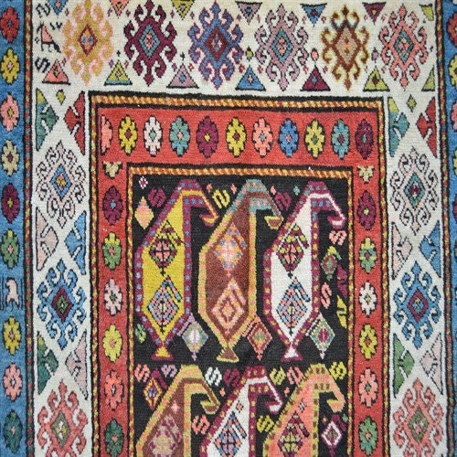 48cmx88cm トルコ絨毯ヴィンテージ ラグアナトリアの手織り 48cmx88cm