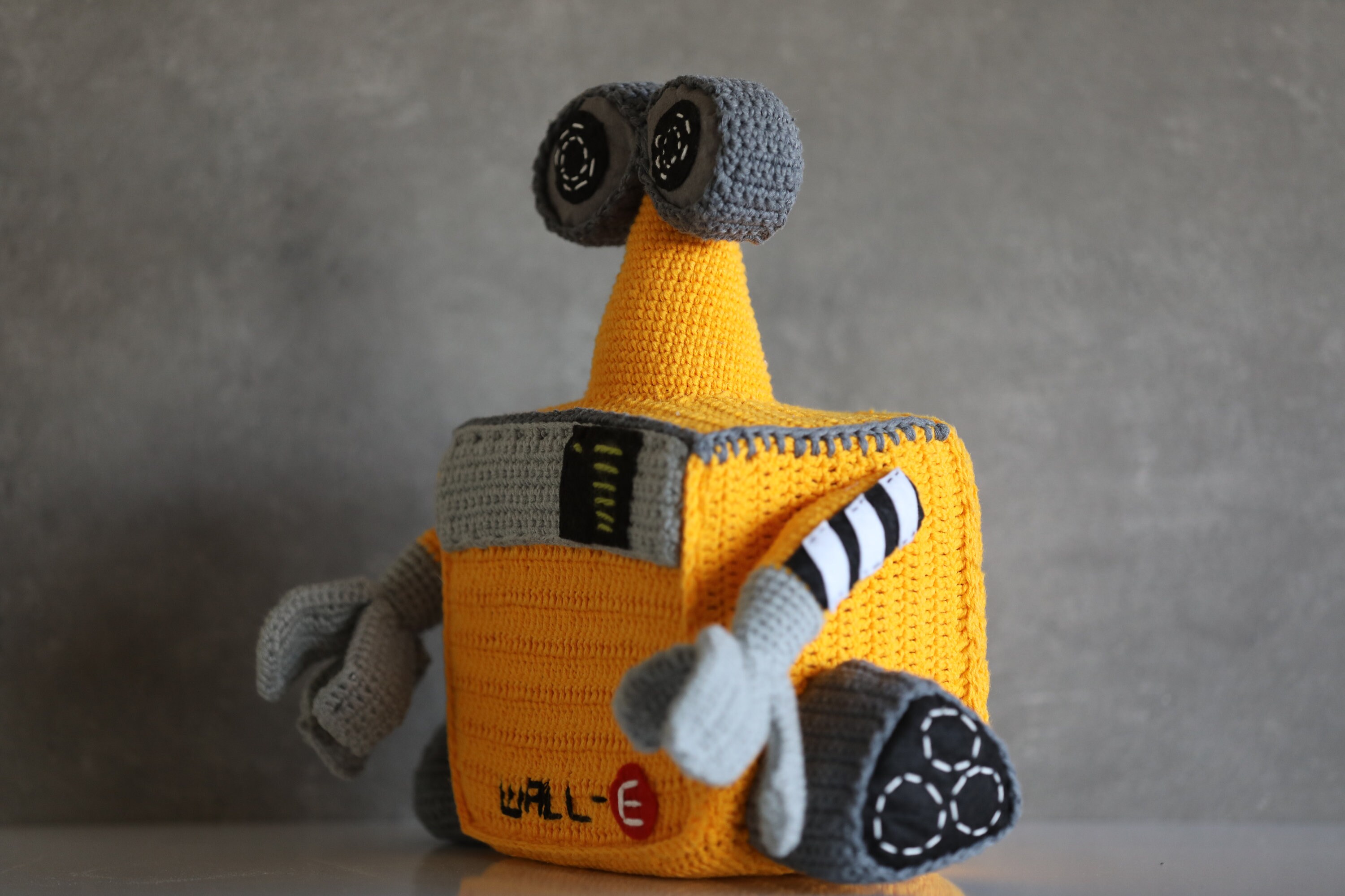Walle Inspired Crochet Doll Amigurumi Walle Inspired Doll Etsy