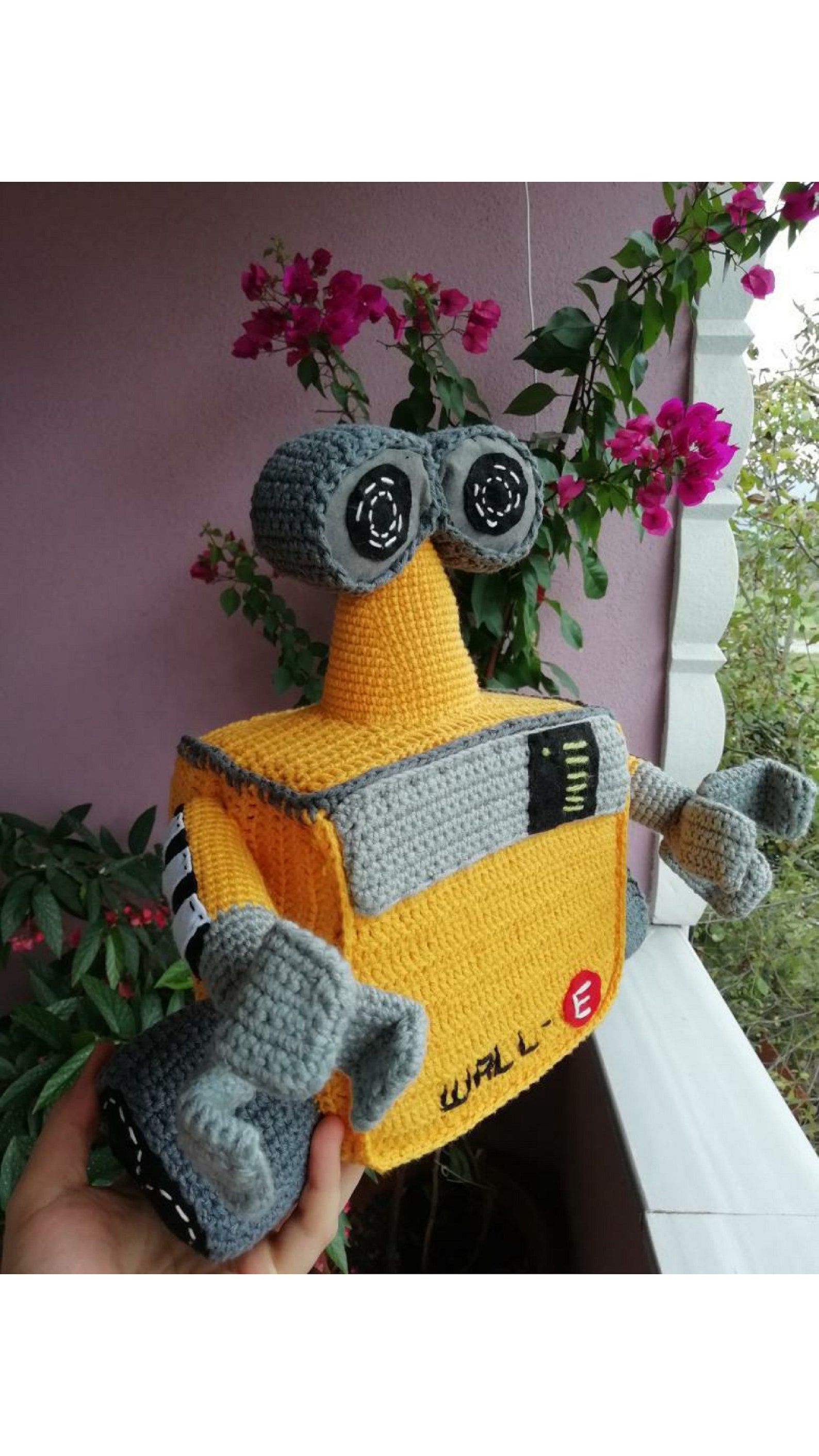 Walle Inspired Crochet Doll Amigurumi Walle Inspired Doll Etsy