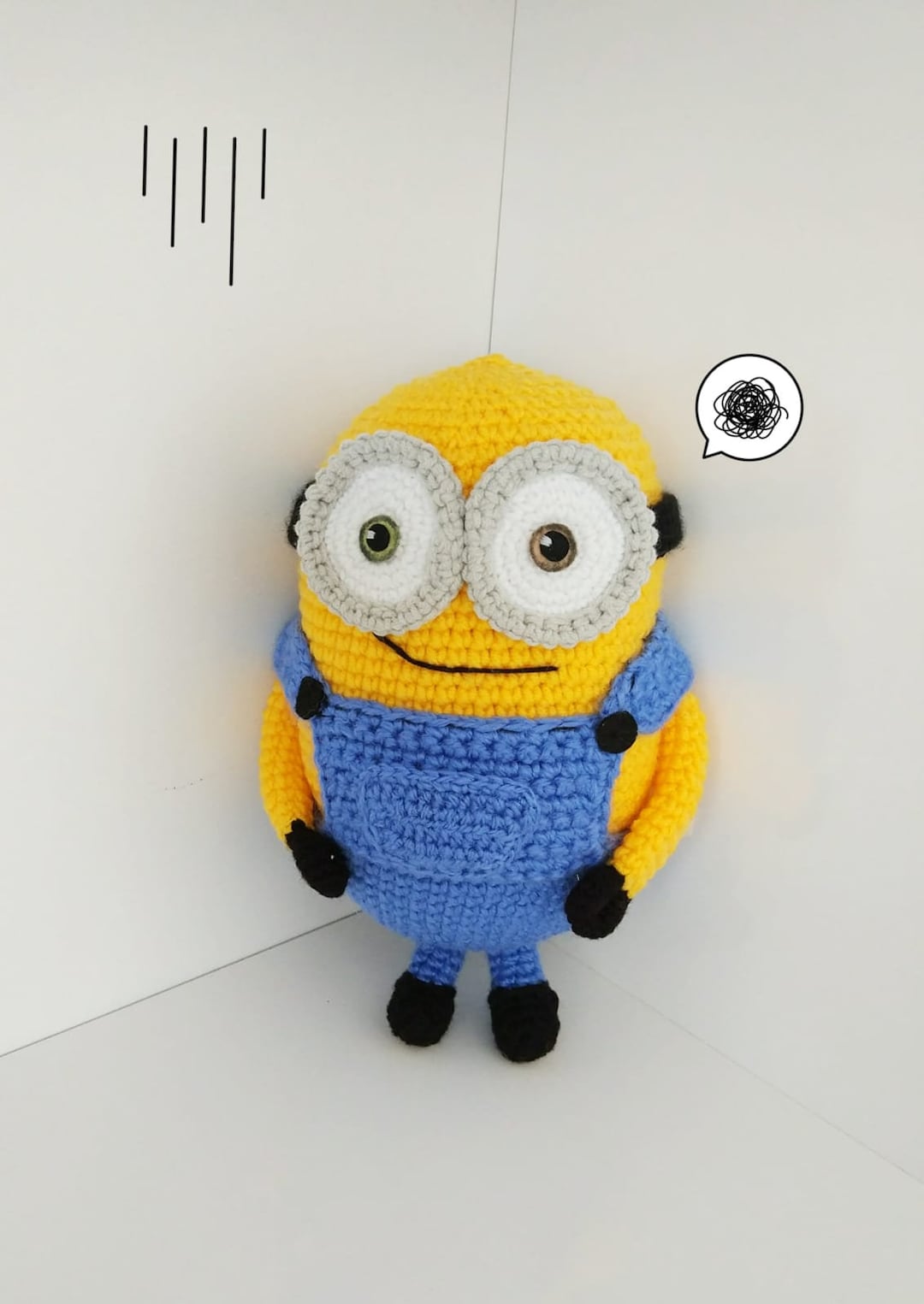 Crochet Minion Amigurumi Minion Stuffed Minion Minion Toy Etsy