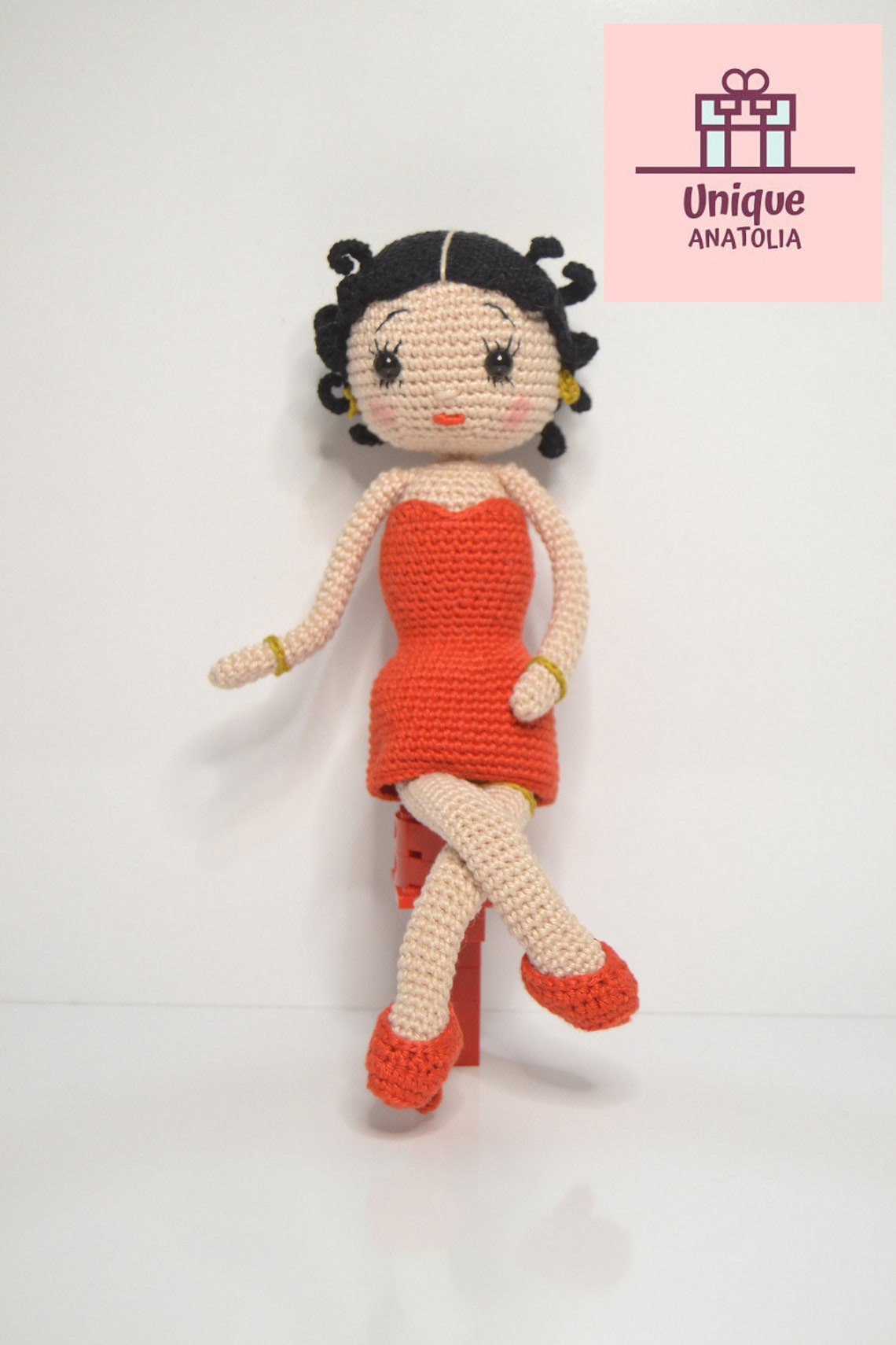 Betty Boop Crochet Doll Betty Boop Amigurumi Doll Betty Boop Etsy UK