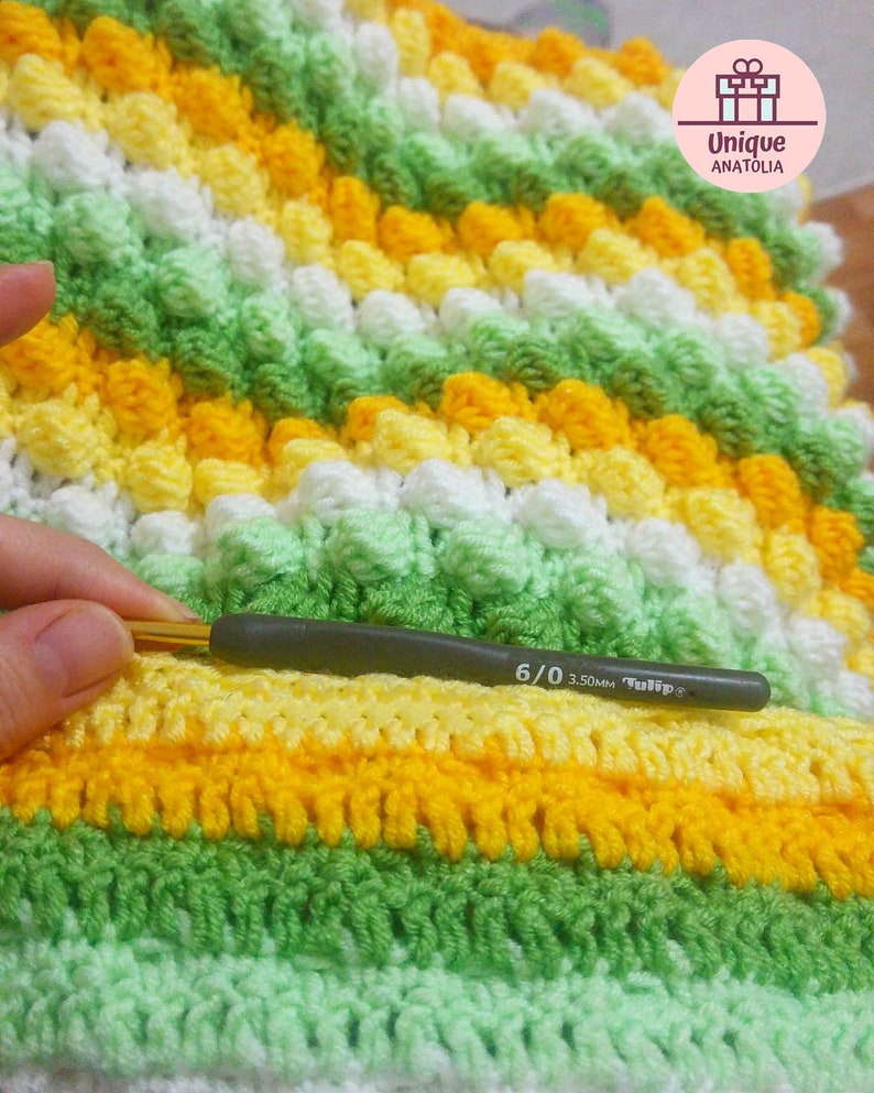 Hand Knitted Baby Blanket Rainbow Baby Blanket Rainbow Etsy