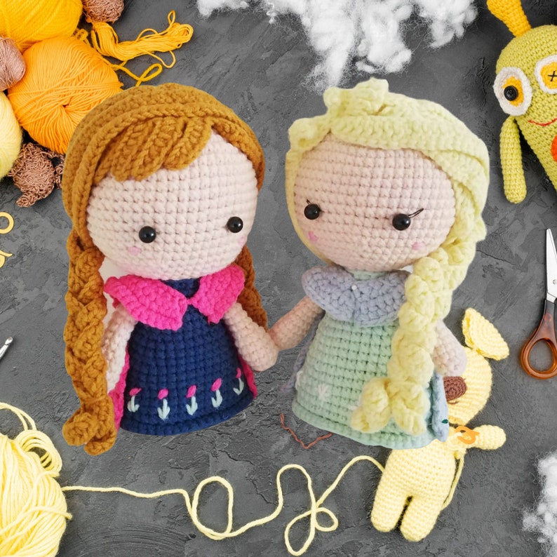 Elsa and Anna Frozen Dolls