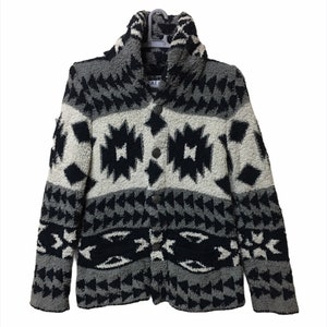 Aztec Fleece Native Navajo Patern Jacket M size Buttons up