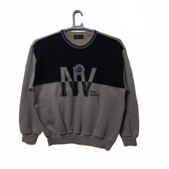 Vintage Nicola Valentino Italy Big Logo Sweatshirt M Size - Etsy 