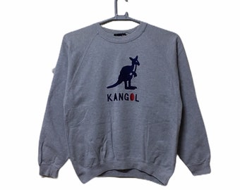 Vintage KANGOL großes Logo besticktes Sweatshirt Mittlerer Größe