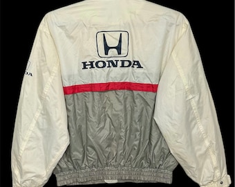 ホンダ　レーシングジャケット　刺繍　ワッペン　F-1 COLLECTION　XL Vintage Honda Motorsport Racing Jacket Zipper Embroidery