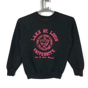 Vintage 80er Jahre Lake St Louis Missouri College Sweatshirt