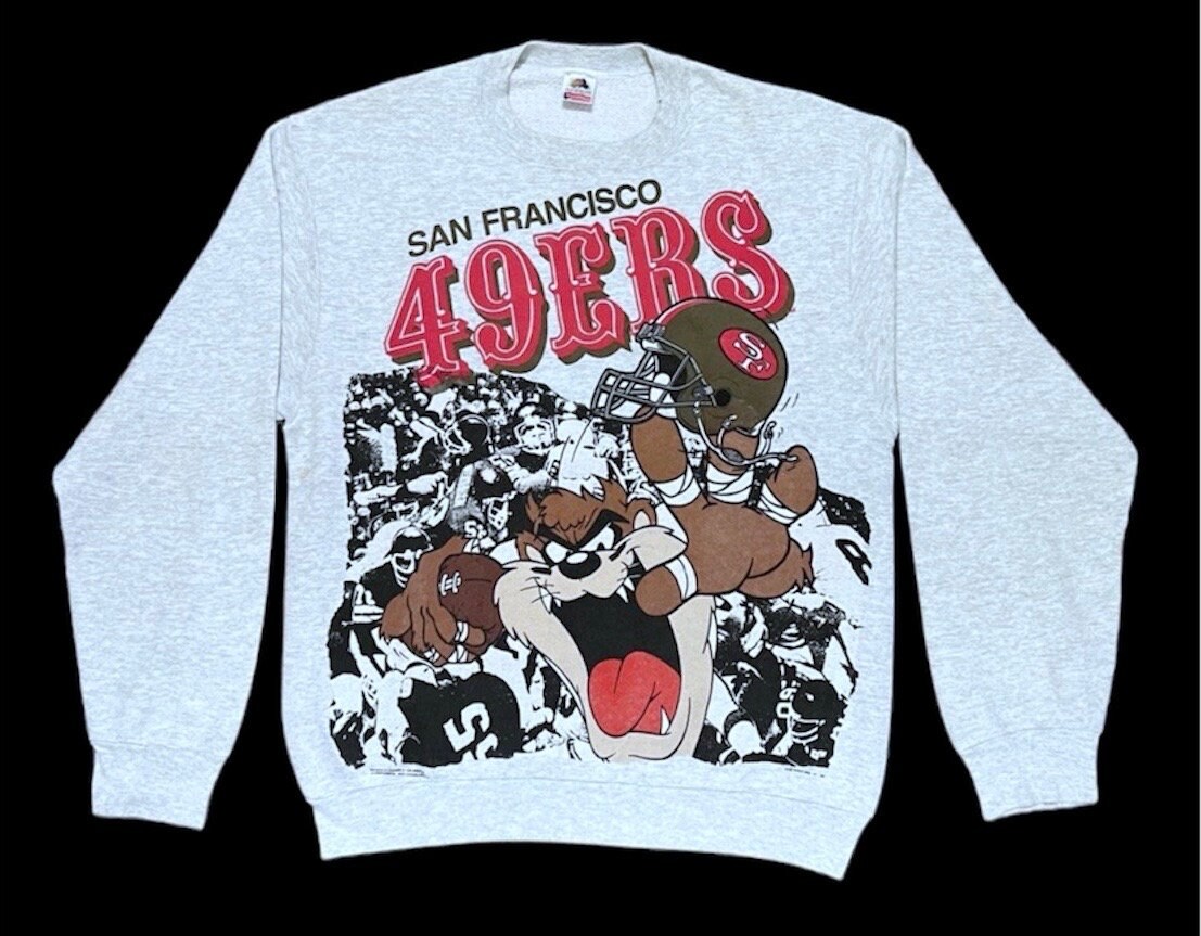 Vintage San Francisco 49ERS Warner Bros Tanzania Devil Cartoon NFL