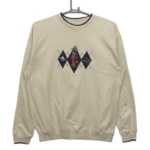 Vintage Golf tournament sweatshirt embroidered logo sweatshirt Large size