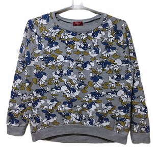 Vintage Donald Duck By Mickey&#39;s Sweatshirt  over prints logo