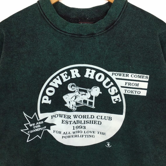 Vintage POWER HOUSE Power World Club Established … - image 2