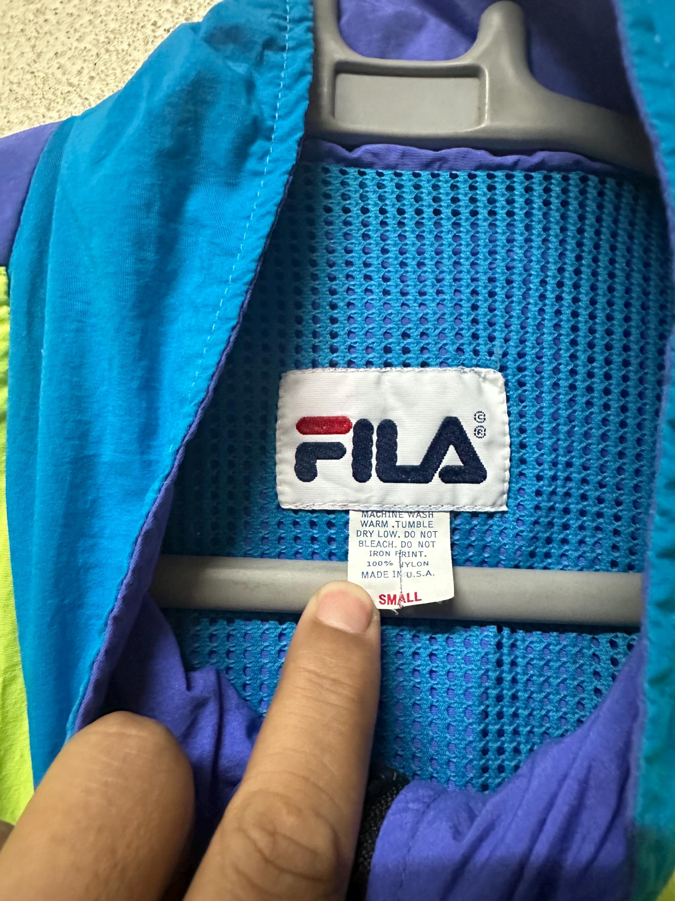 Vintage Fila Pro Beach Half Zipper Spell Out Big Logo Jacket Small