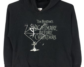 Sudadera con capucha vintage de Disney Pesadilla antes de Navidad de Tim Burton, talla M